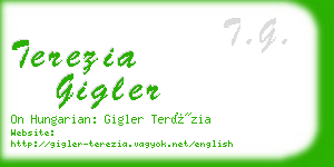 terezia gigler business card